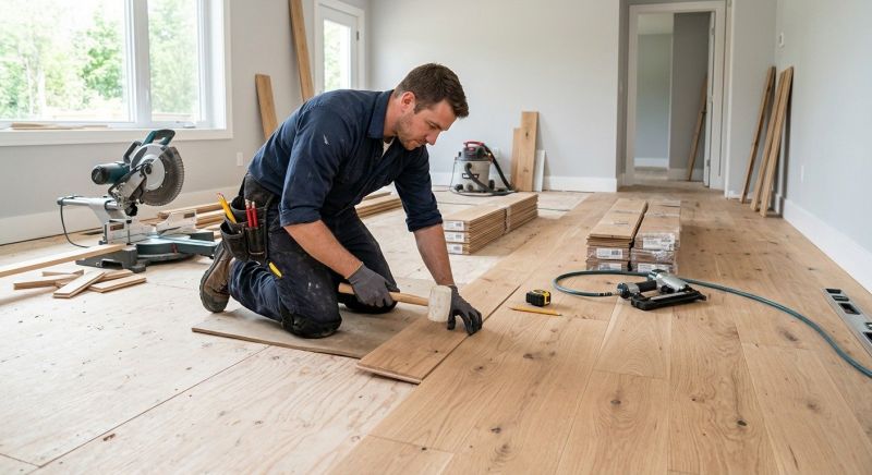Pine Floor Installation in San Antonio, TX